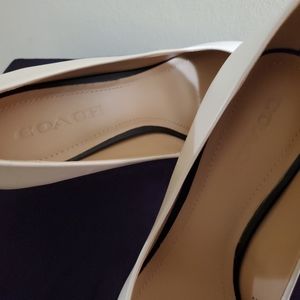 Women's New Coach Waverly Beadchain Pumps - Chalk - Size 9.5